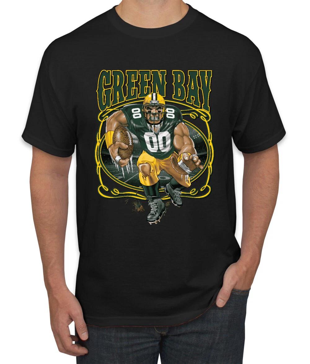 Green Bay GB Fantasy Football Fan T Shirt Women Men Sports T- Shirt 3XL