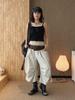 Louvre Spring Double Strap Buttoned Camisole Slimming Top