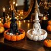 Decorative Trinket Dish for Rings Halloween Witch Jewelry Dish, Gothic Desktop Waterproof Storage Tray Vanity Keys Home Office Decor
