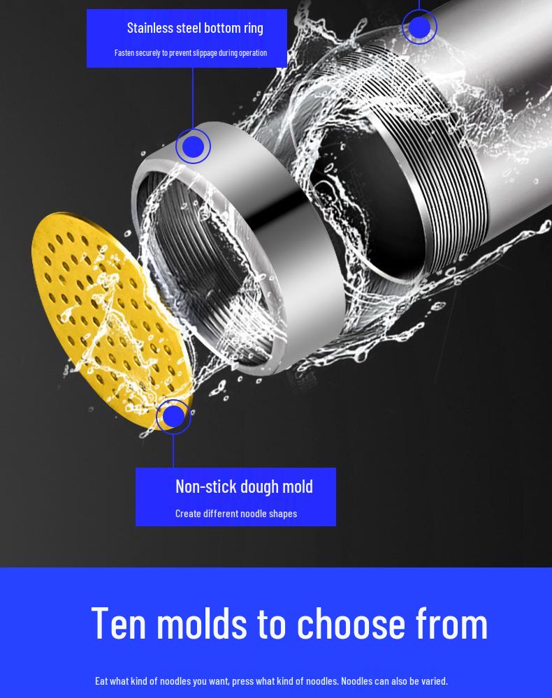 Commercial Electric Stainless Steel Automatic Noodle Press for Fresh Buckwheat & Ramen