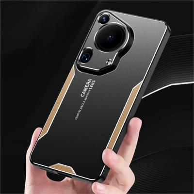 Aluminum Alloy Metal Case for Huawei Pura 70 Ultra 70 Pro Plus Matte Cover Silicone Camera Lens Protection Phone Case for Pura 70 Pro+ 70ultra