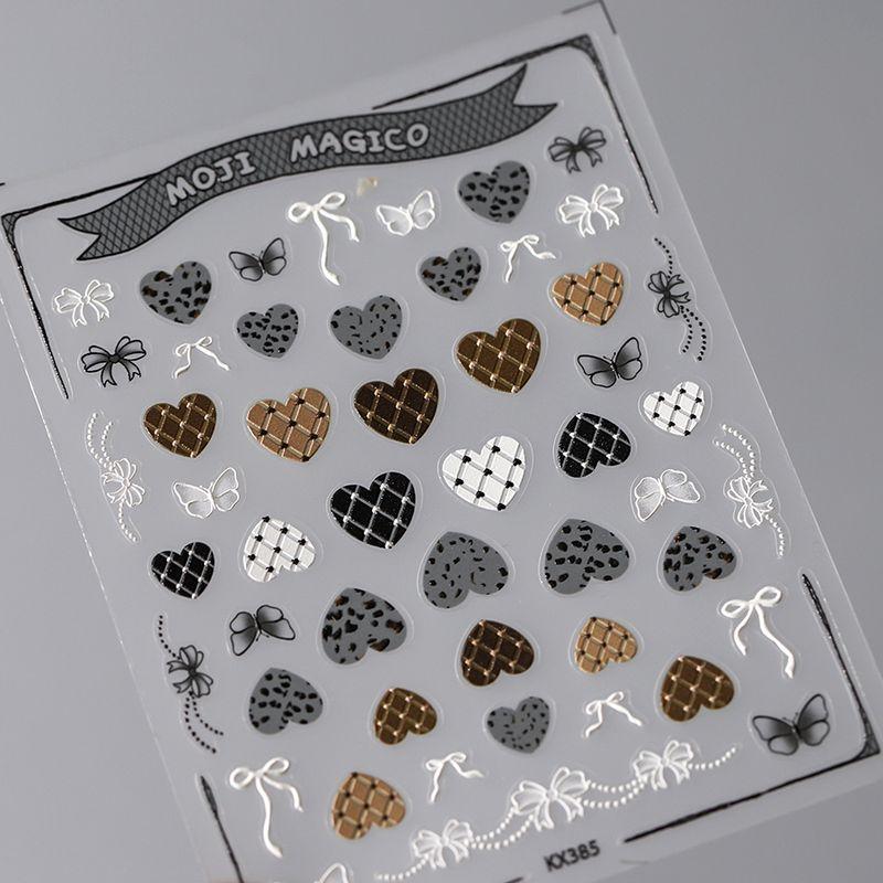 

Qiji Love Heart Bow Tie Three-Dimensional Relief Nail Sticker Waterproof Nail Sticker Decorative Decals Ornament Kx385 kx385 (stereo)