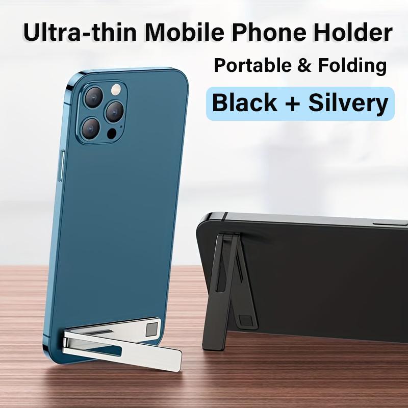 Ultra-thin Metal Folding Mobile Stand Portable Alloy Cellphone Stand Holder Universal Invisible Mini Holder Sticker Bracket