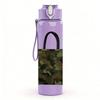 1PC Camouflage Handbag Graphic 750ml Color Plastic Sports Water Bottle Leakproof Flip Straw Lid For Sports Office Home Use