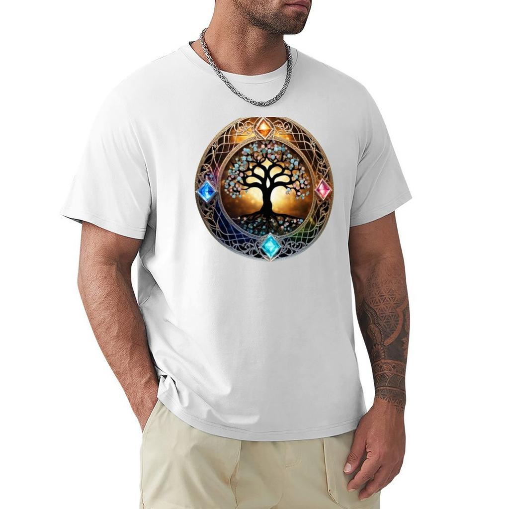 Luminous Spectrum Tshirt Basic Solid Color Short Sleeve Cotton Top