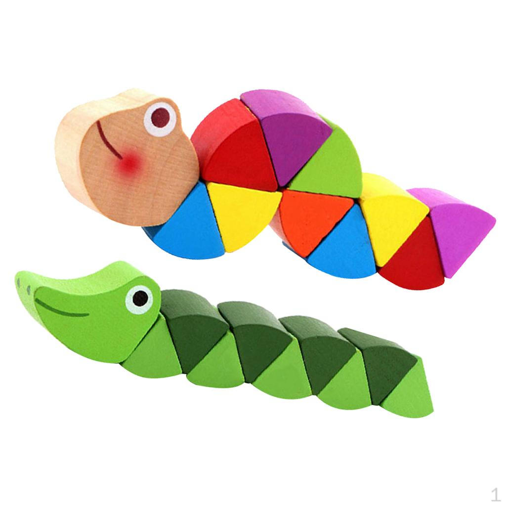 

Pack of 2 Wooden Colorful and Toy Set, Educational Toys
