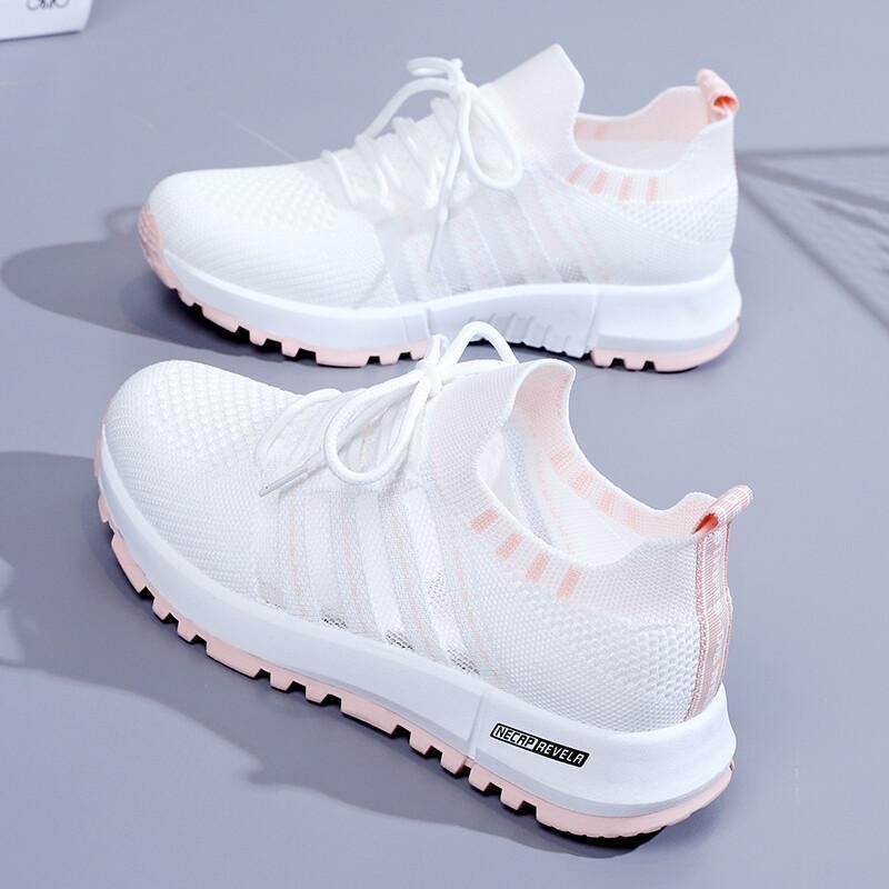 Fashion Summer 2025 Small White Shoes for Women In Summer Light and Breathable Casual Women's Shoes Versatile Flying Mesh Sports Shoes