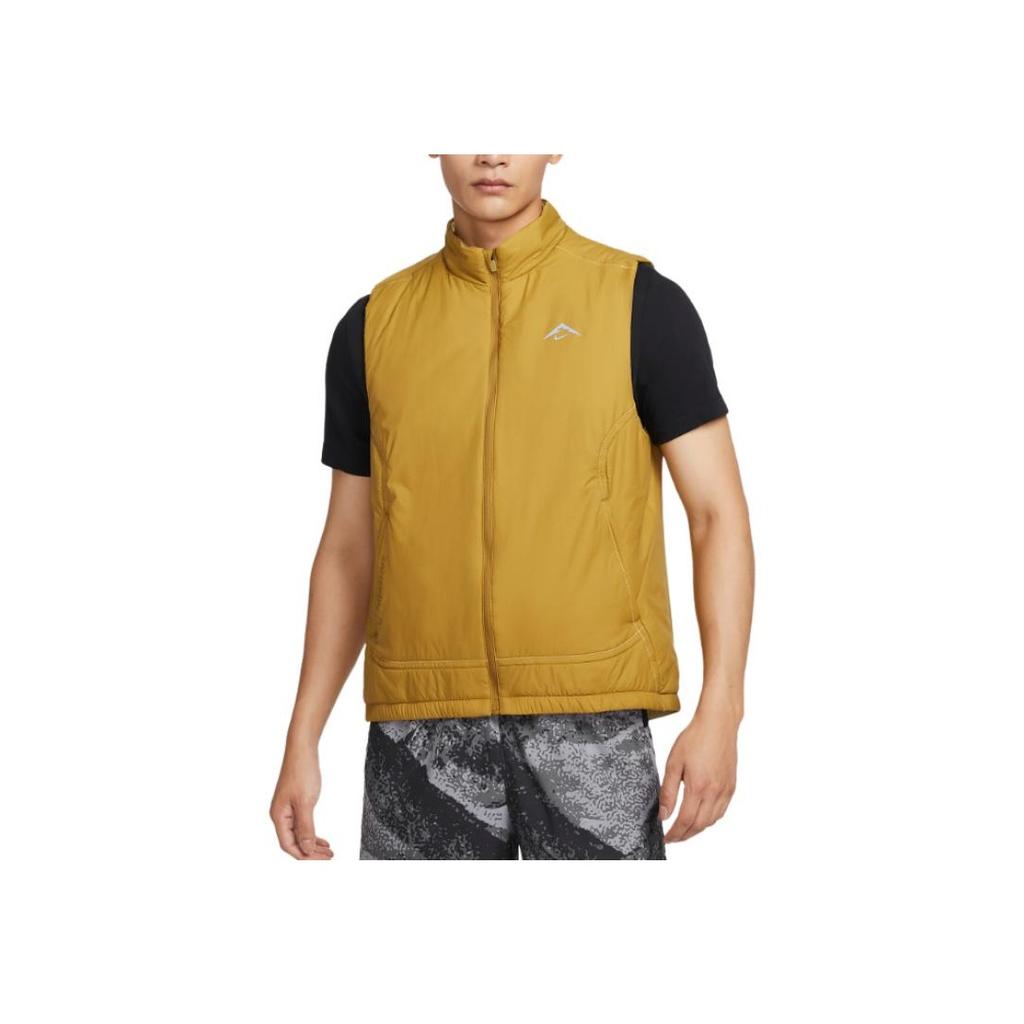 Nike Logo Zips Golier Bez rukávov Vesta Muži vesta Žltá FZ0002-716