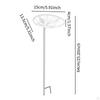 Bee Feeder on Stake, Bird Bath, Easy to Use Iron Ornament, Garden Decoration for Lawn, Yard,