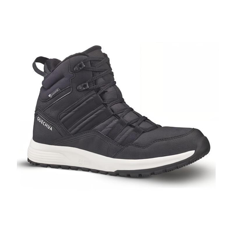 Decathlon SH500 Casual and Comfortable Non-Slip Abrasion Resistant Waterproof Breathable Warm High Top Trekking Shoes Men's Black