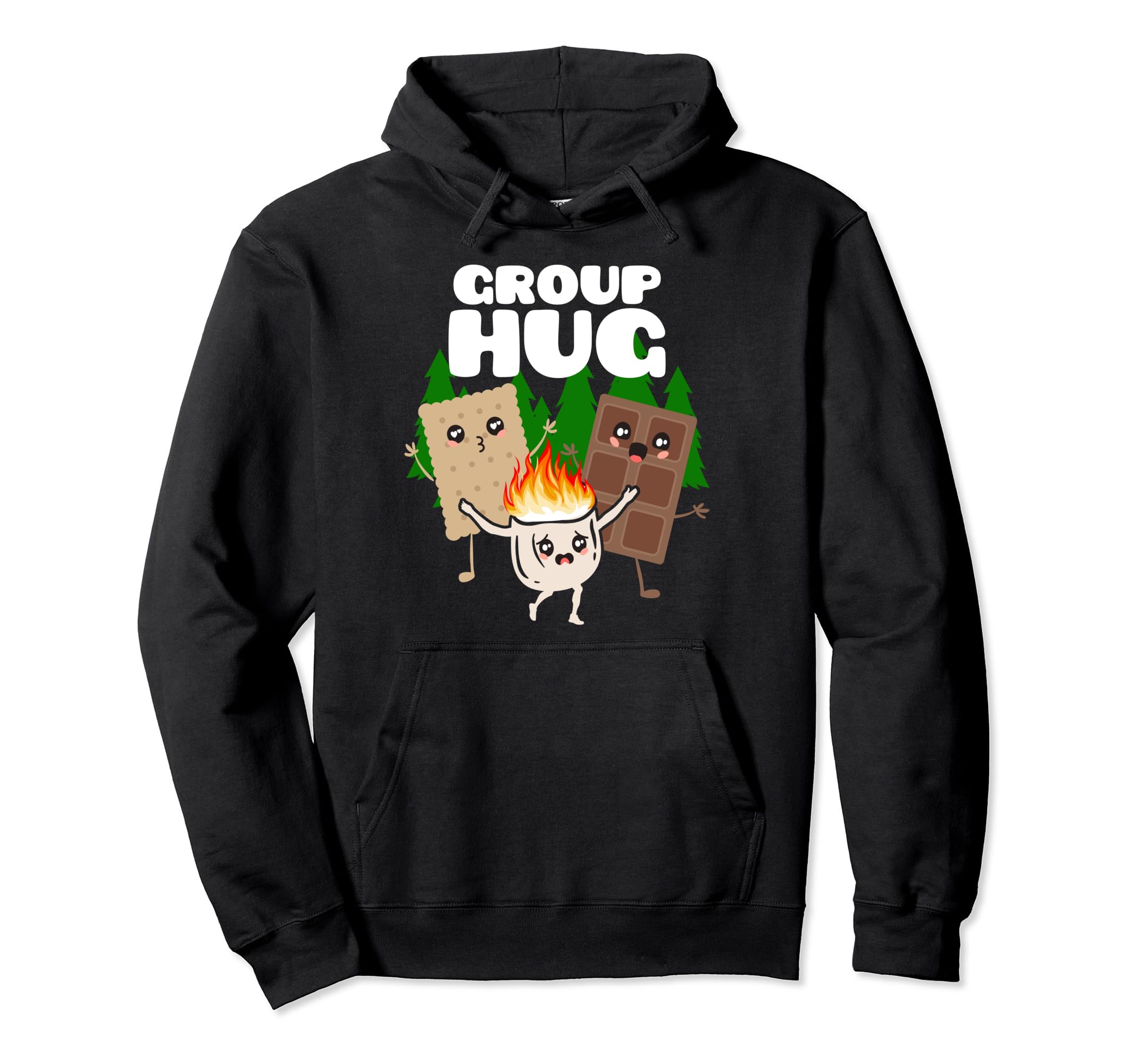 

Group Hug Marshmallow Chocolate Funny Camping Gift Hoodie S mores