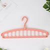 4PCS Rotatable Hook Multi-Hole Clothes Hanger Space-Saving Non-slip Wardrobe Clothes Organizer Plastic Clothes Hanging Rack