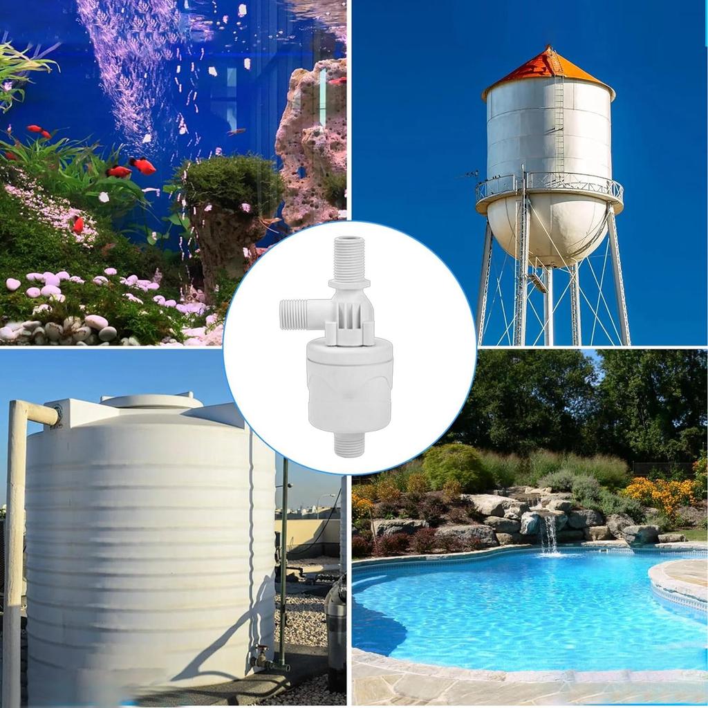 Automatic Water Level Control Float Valve 1/2" Auto Shutoff Water Level Controller Leak-Proof Controller Pool Accessories