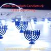 Metal Hanukkah Decor LED Candle Light Portable Hanukkah Ornaments Battery Included Hanukkah Night Light for Party Decoration