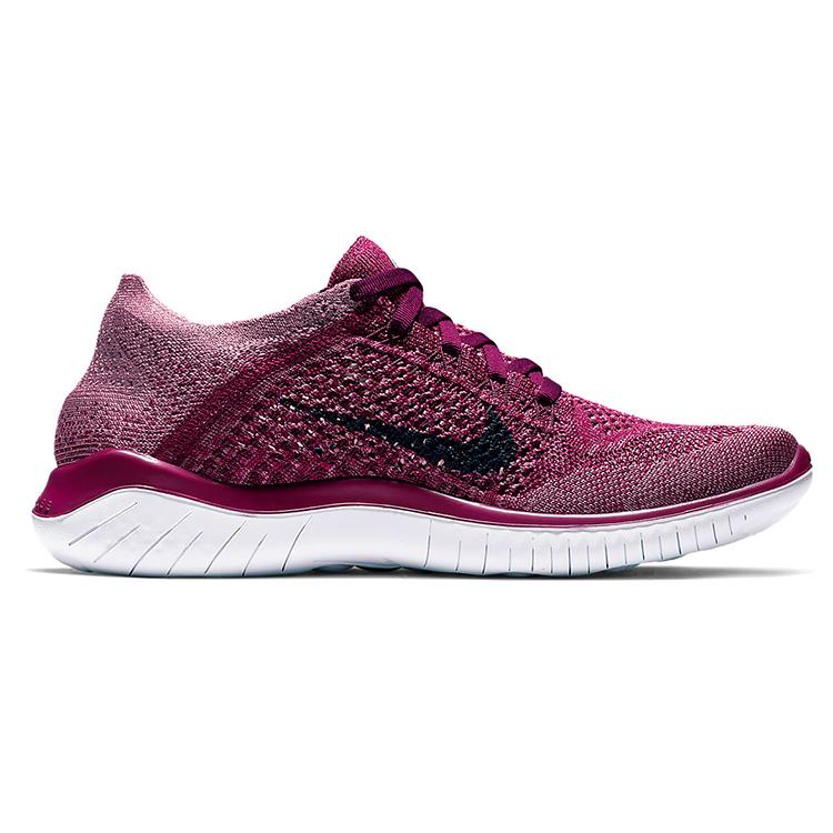 Nike Free Rn Flyknit 2018 Bringebærrød Dame