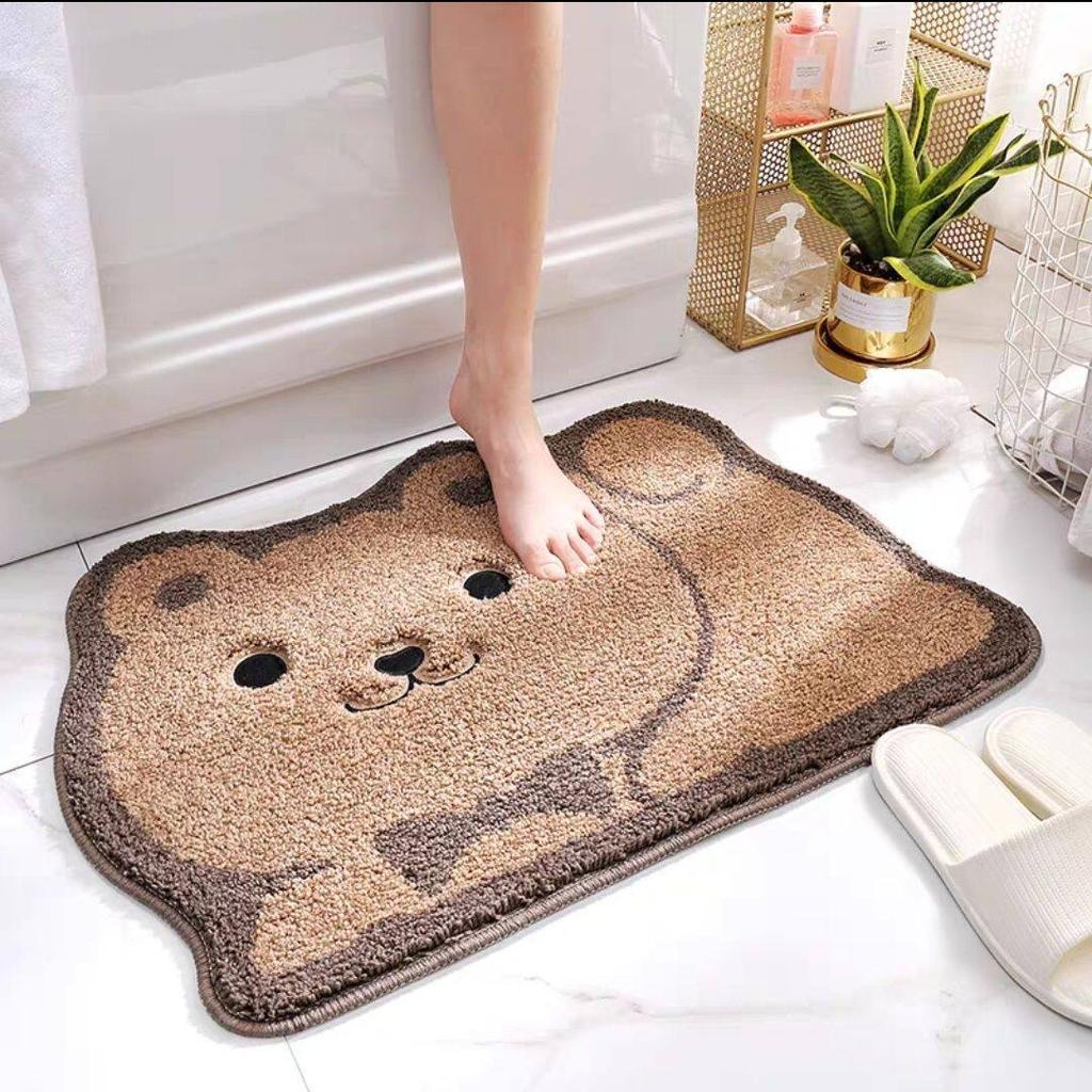 Imitation Cashmere Bathroom Floor Mat Toilet Toilet Toilet Door