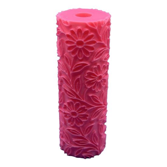 1Pc/1 Set Polymer Clay Flower Texture Roller Pottery Clay Modeling Patterned Roller DIY Household Ceramic Slab Clay Tile Textured Embossing Tools