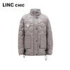 Women's Lightweight Loose Fit Stand Collar Down Jacket