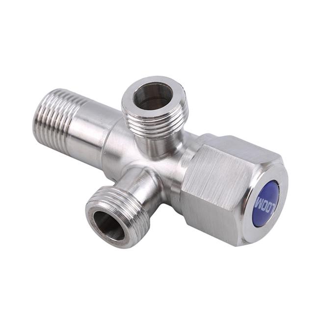 Brass Double Outlet Angle Valve One In Two Dual-Purpose Multi-function Angle Valve