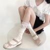 Spring and autumn long socks, over-the-knee socks, lace Lolita slouch socks jk Sock-tied calf boots with sock stitching lolita Socks