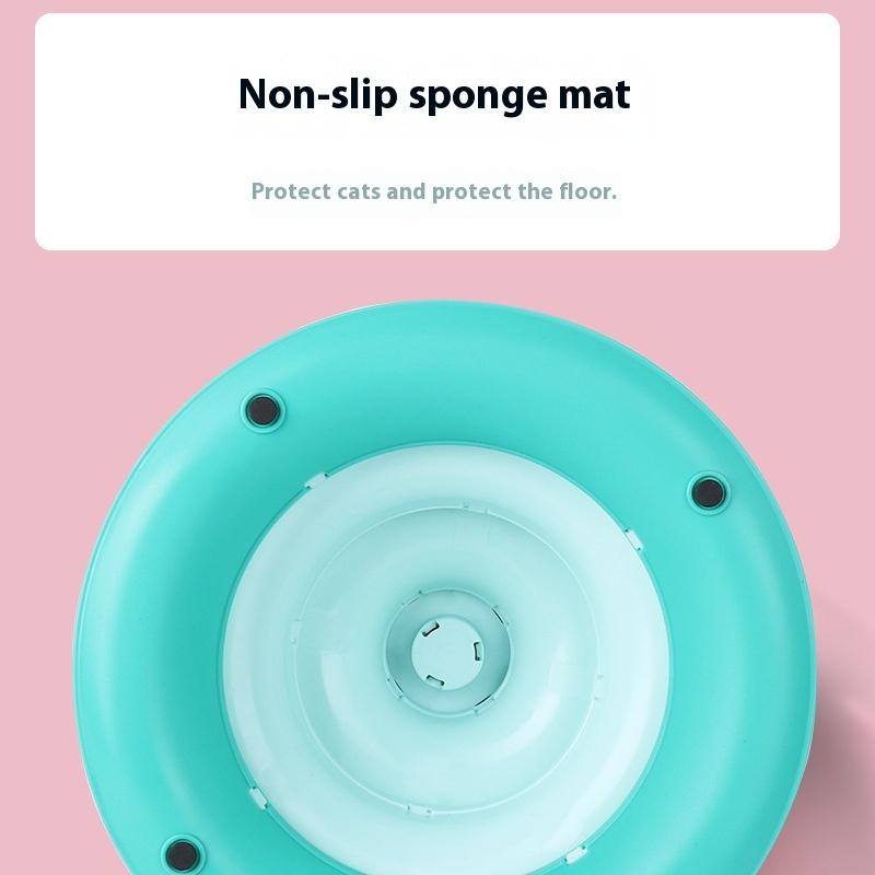 Interaktives Katzenspielzeug Feder Drehbar Haustier Katze Drehteller Bälle Intelligenztraining Katze Unterhaltungsplatte Kätzchen