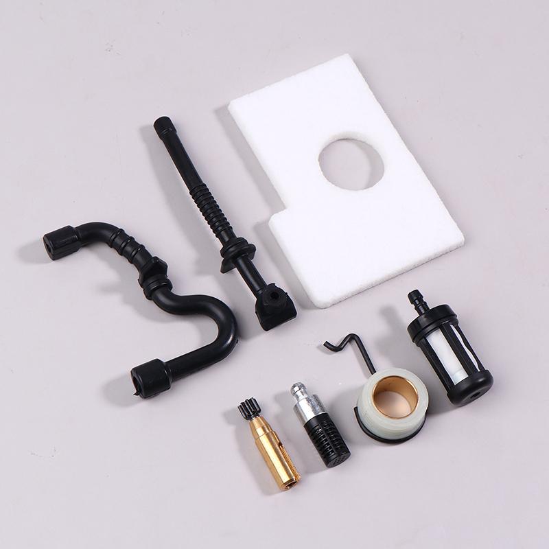 1Set Oil Pump Worm Gear Fuel Oil Filter Line Hose Kit For MS180 MS170 Chainsaw Parts 11236407102
