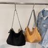 Suede Tote Bag Work Commuter Shoulder Bag Women's Large Capacity Underarm Bag