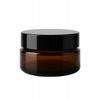 5x Brown Glass Jar with Dark Glass 20g 20ml for Cream Cosmetics Samples
