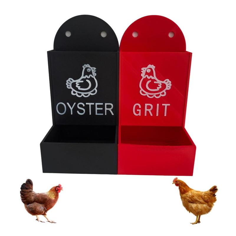 Mangiatoia per Polli con Guscio d'Ostrica e Grit Appesa Mangiatoia a Trogo per Polli Mangiatoie Versatili con Guscio d'Ostrica per Polli Gravità Pollame