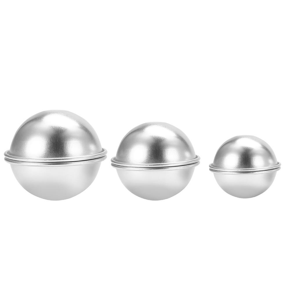 Aluminium Alloy DIY Cake Mould Tools Ball Shape Soap Making Molds Handmade Soap Making Set 3
