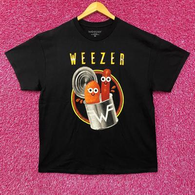 Weezer Rock Band Pork and Beans Vintage Youth Black T-Shirt