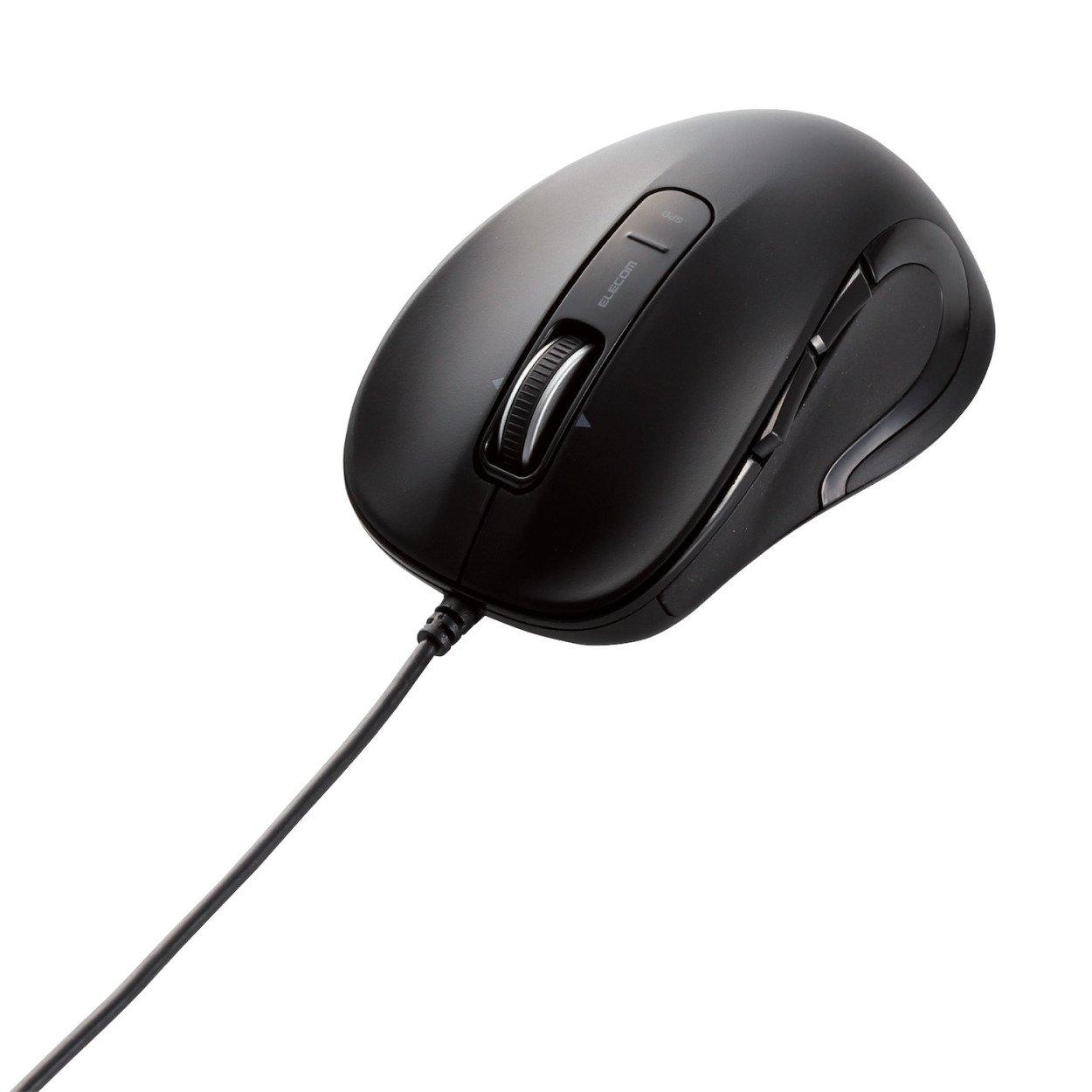 

ELECOM Mouse Wired M Size 5 Buttons with Back and Forward Laser Black (Equipped Buttons) M-LS15ULBK чорний