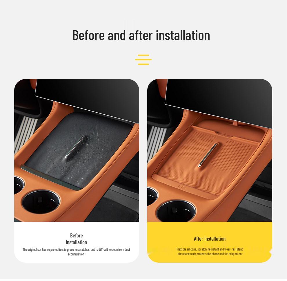 Xiaomi YU7 SU7 Auto-Getränkehalter Silikon Kabelloses Ladepad