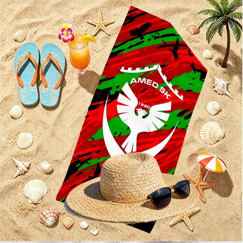 Amed SK Print Beach Towel, Versatile Lightweight Absorbent Beach Towel for Pool Surf Yoga Bathroom, Perfect Birthday Holiday Gift
