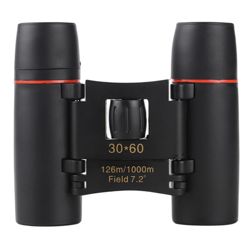 Small Powerful Binoculars Long Range Telescope Zoom 30x60 Camping Equipment Monocular for Outdoor Hunting Bird Watching Travel