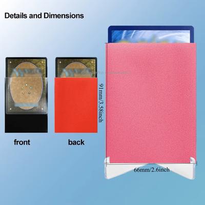 100PCS 66x91mm Matte Card Sleeves Standard Size Protector for Competition TCG, PKM Trading Card Tsarot and Board Game Shields