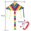 2026 Easy Fly Colorful Rainbow Kite Outdoor Fun Sports Beach Kids Children  Buitenspeelgoed Cometas De Viento Outdoor Toys Kites