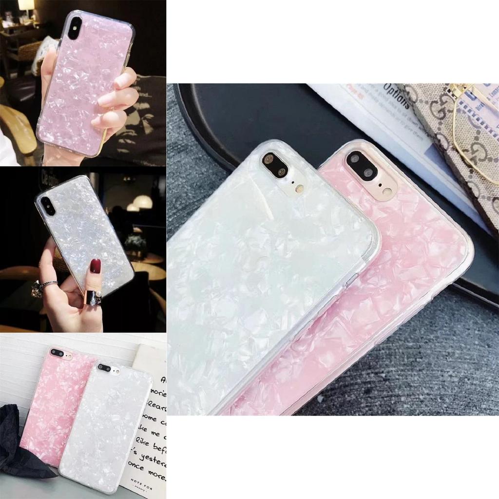 Tpu Clear Translucent Shellfish Pearl Case Cover For Iphone X 8 7 6 6s 7 8plus