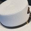 Chapéu de palha de alta qualidade estilo britânico unissex - ajustável, decoração de cinto, qualidade premium, design francês clássico, perfeito para homens e mulheres