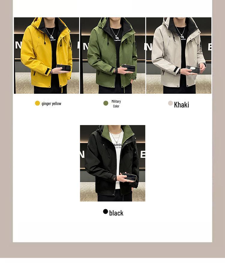 Men's Stylish Windbreaker: Hipster American Outdoor Casual Jacket for Spring & Autumn