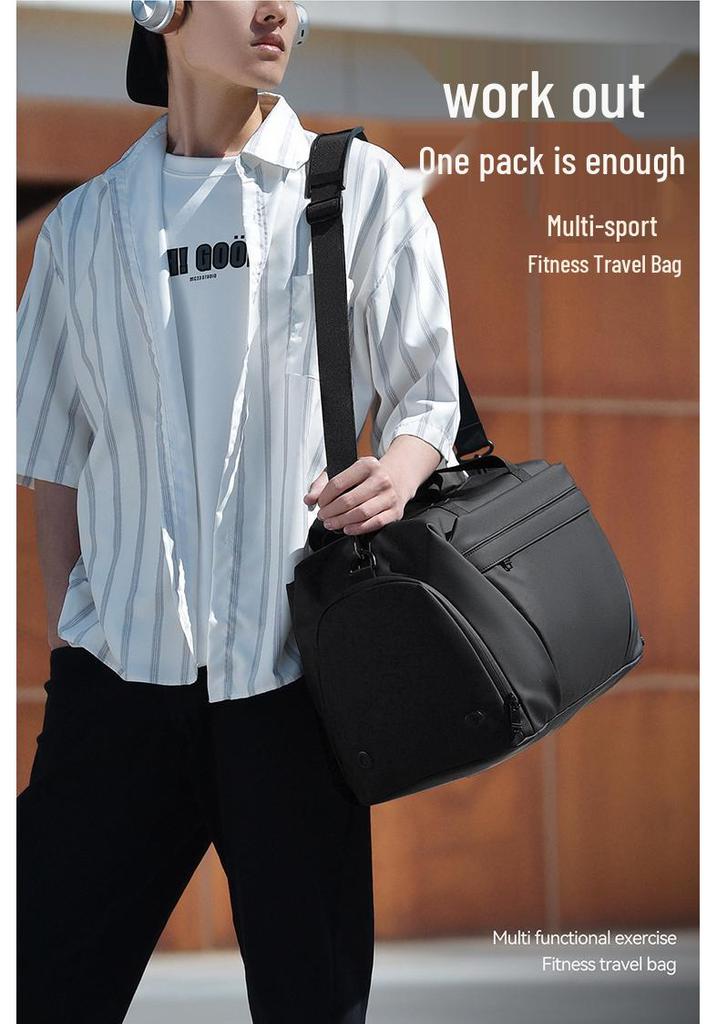 Men's Large Capacity Dry-Wet Separation Fitness Travel Bag - Crossbody, Handheld, Yoga & Sports Bag