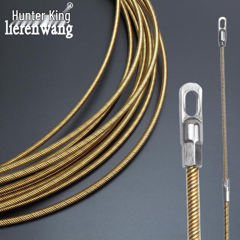 Flat Head Steel Electric Wire Puller with Rubber Coating: Cable Conduit Tool