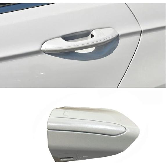 Front Exterior Left Driver Side Door Handle Lock Bezel Cover Cap Fit for Ford Fusion 2013-2020, for Edge 2015-2020 (Black)