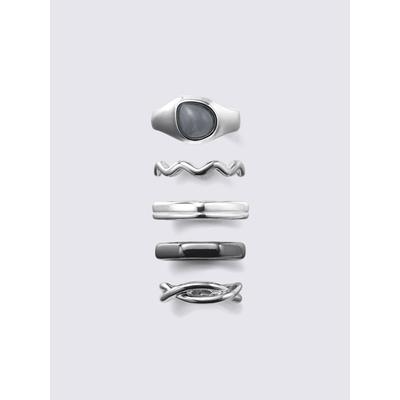 Stone   Wave Ring 5p Mn