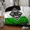 Borussia Team Logo Flag Style Print Fleece Blanket Soccer Fan Soft Warm Throw Blanket for Sofa Couch Bedroom Home Decor Gift