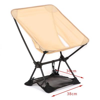1 Stück Oxford-Gewebe Outdoor Mondstuhl Leichtgewicht Anti-Einsinken Faltbares Design Rückenlose Tasche Ideal zum Angeln