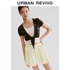UR2026 Women's Embroidered Tie-Front Knit Cardigan