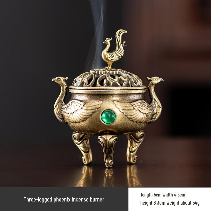 Creative Alloy Mini Indoor Incense Burner - Perfect for Homes, Hotels, and Small Decorative Spaces