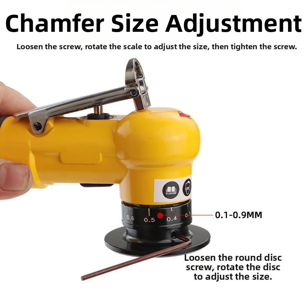 1 Set Mini Pneumatic Chamfering And Trimming Machine, Metal Deburring And Trimming Pneumatic Tool Accessories And Kits