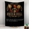 Always Alive Rock N Roll Tapestry Wall Hanging, Edgy Band Tee Design Art, Music Wall Decor for Bedroom Man Cave